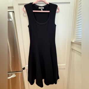 Sportmax Elegant Black Sleeveless knit Dress